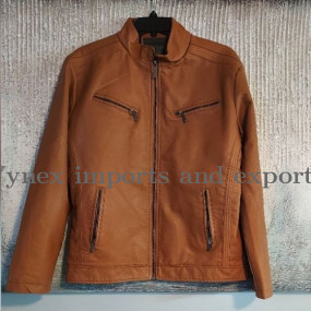Mens Brown Leather Jacket
